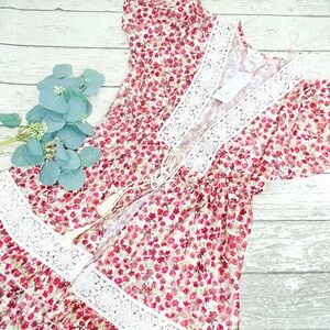 Ember Floral Crochet Duster Kimono